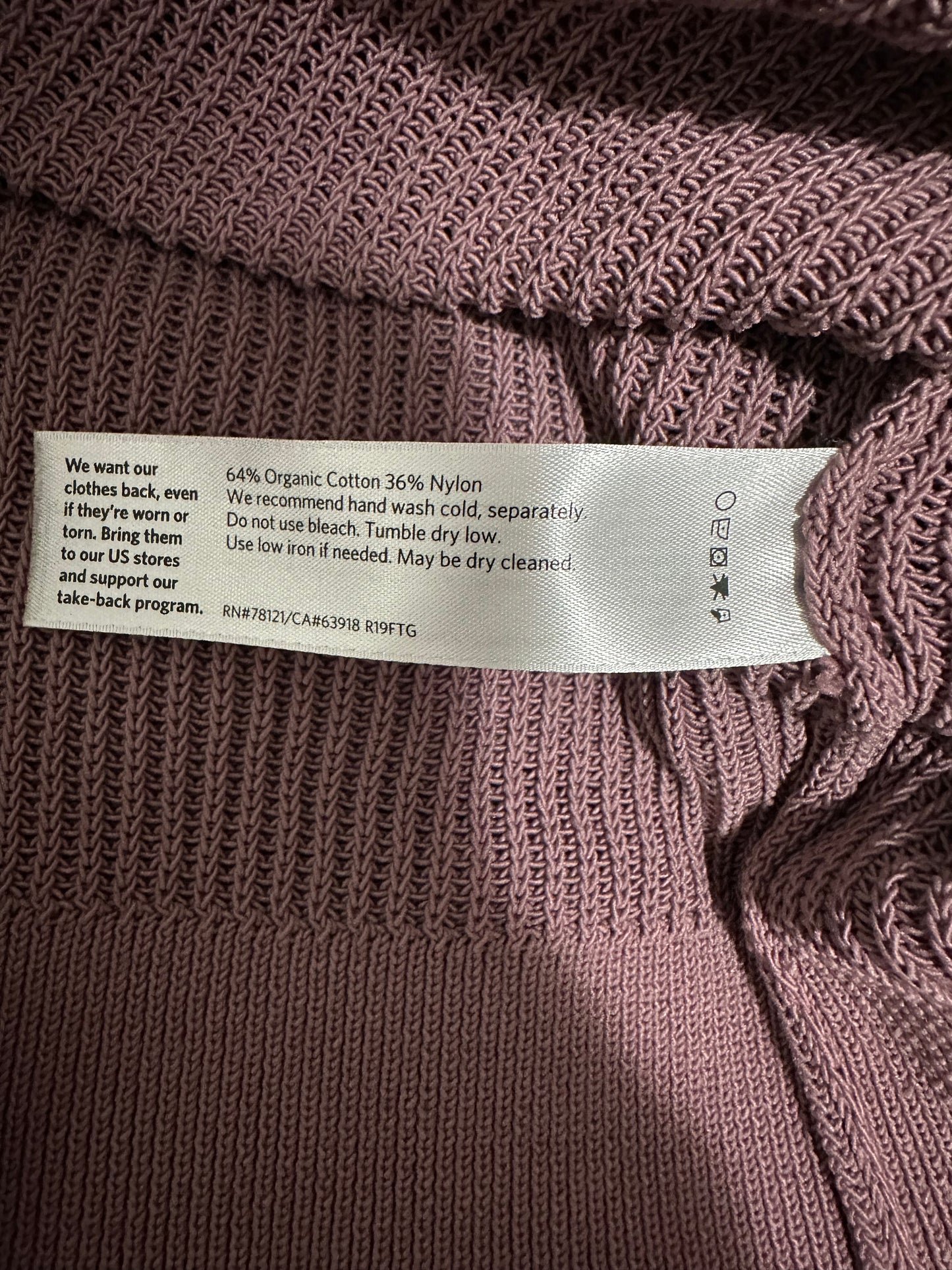 Eileen Fisher V-Neck Sweater Organic Cotton size XS