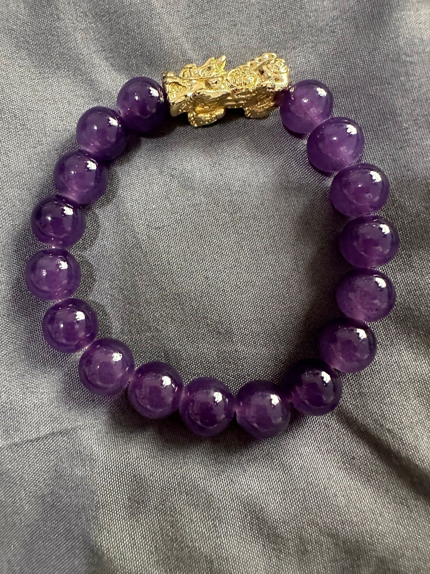Amethyst Pi Yao Bracelet 10mm