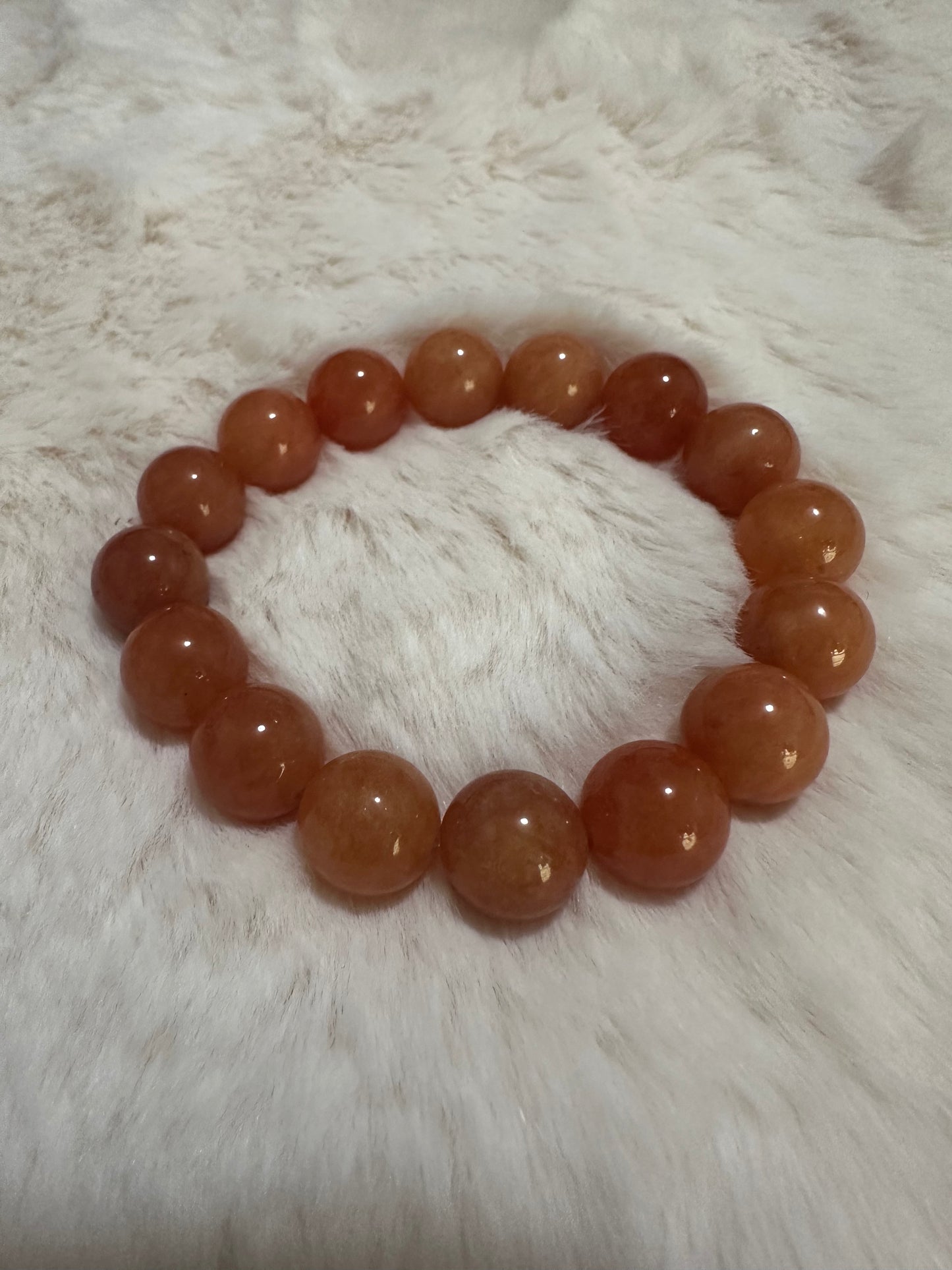 APRICOT STONE BRACELET 12MM