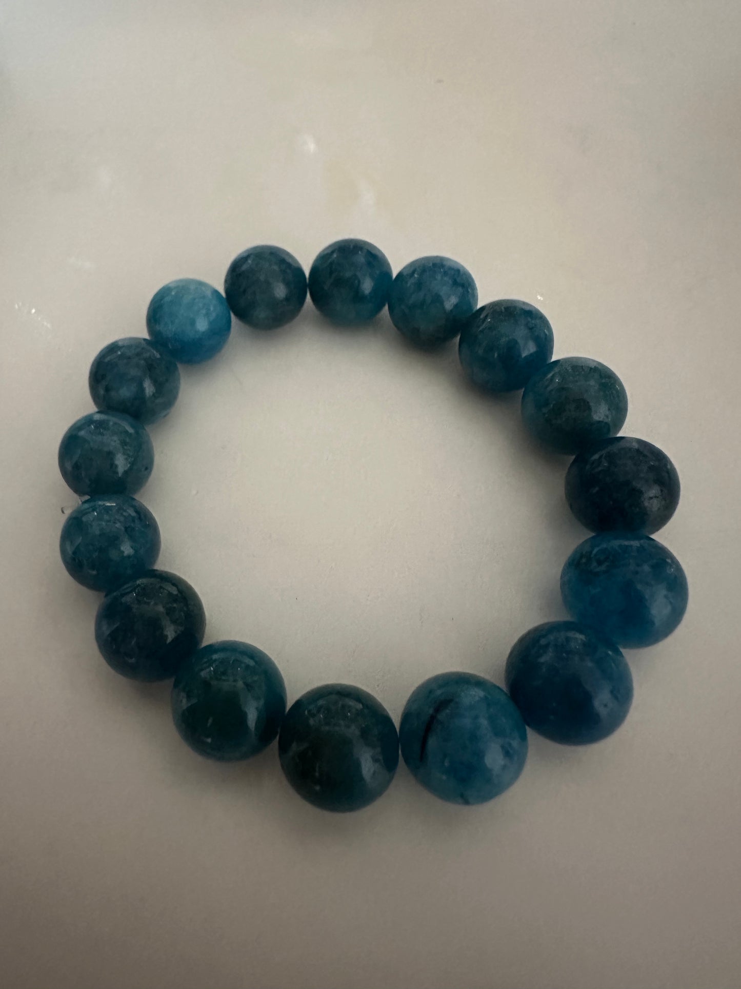 Apatite Gemstone 12mm Bracelet
