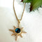 Starburst Blue Stone Necklace