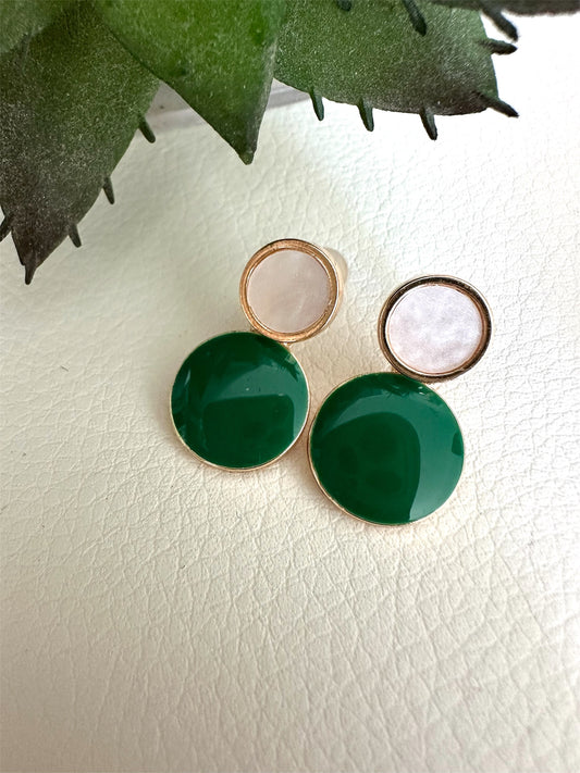 Green Drop Earrings