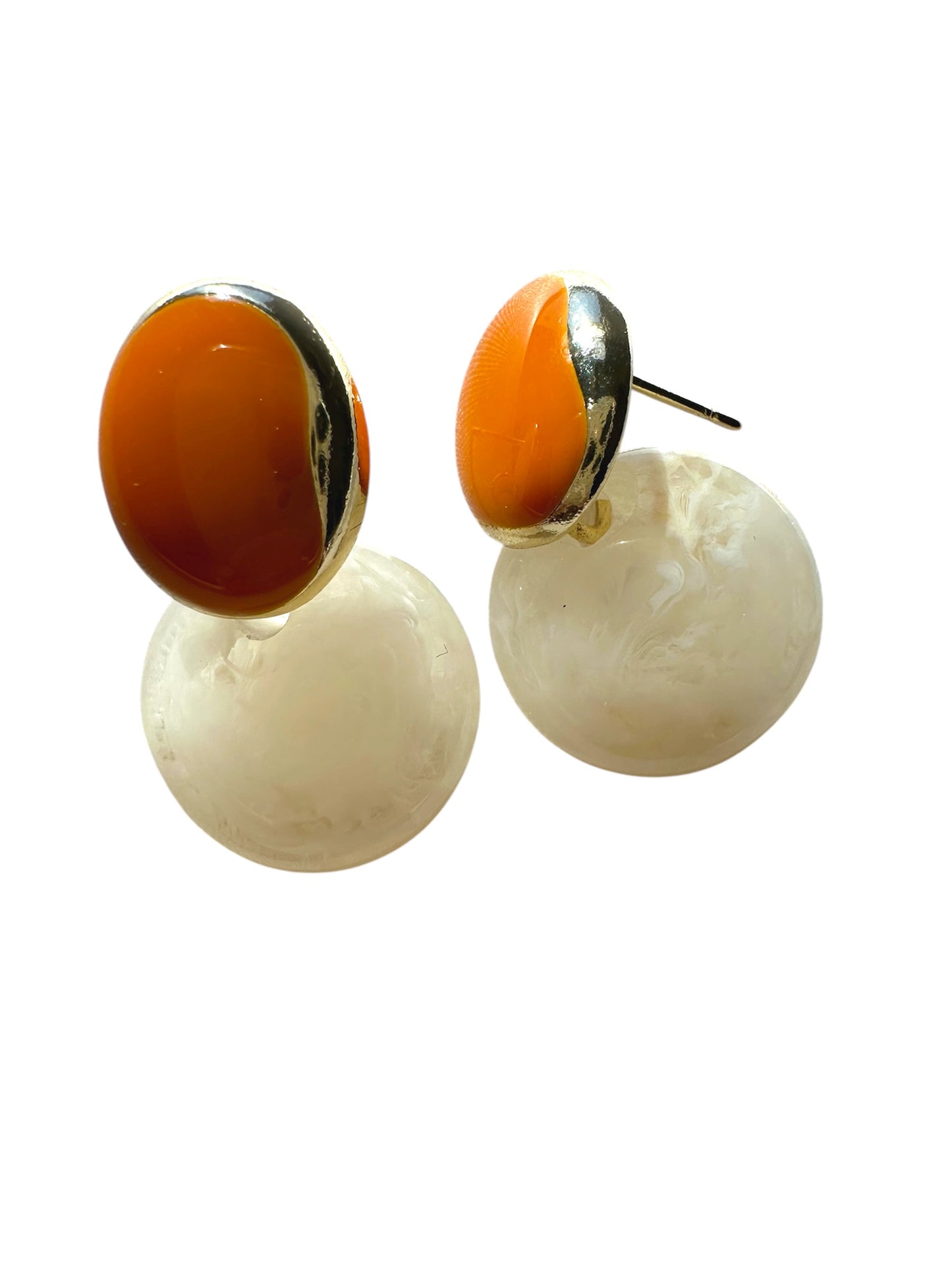 Orange Drop Earrings