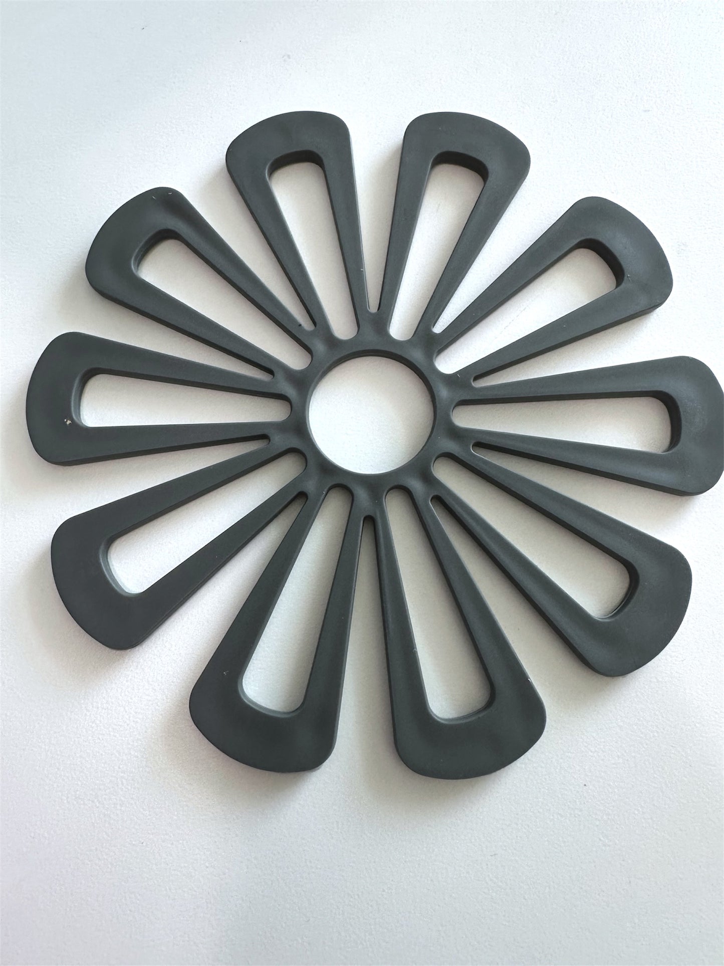 Flower Shape Silicone Trivet Mat and Pads  - Gray