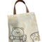 Small Tote Bag - Bear and Bread Design